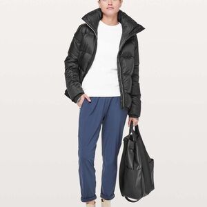 Lululemon Cloudscape Goose Down Puffer Jacket Lightweight Black Size 6